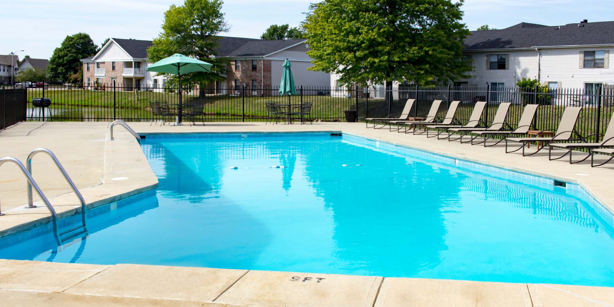 Swimming pool at Castleton Manor Apartments in Indianapolis, Indiana