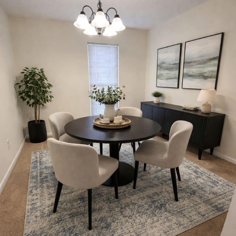 Dining room at Lexington Place Apartments in West Columbia, South Carolina