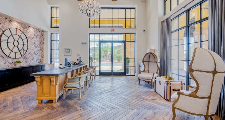 Lounge area at Broadstone Waterfront in Scottsdale, Arizona