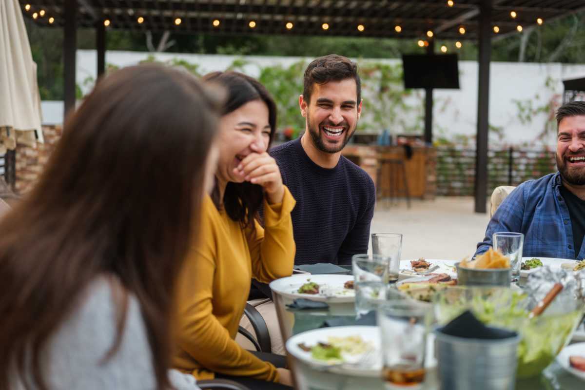  Residents enjoying lunch near Oaklawn Estates in Rogersville, Missouri