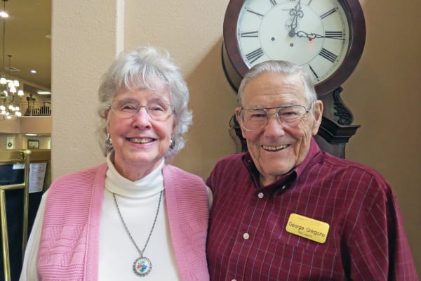 George and JoAnn Gregoire, residents at Camden Springs Gracious Retirement Living in Elk Grove, California