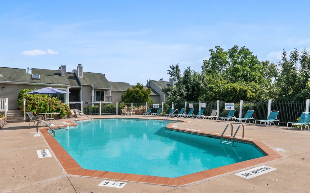 Swimming pool at The Greens at Westgate Apartment Homes in York, Pennsylvania