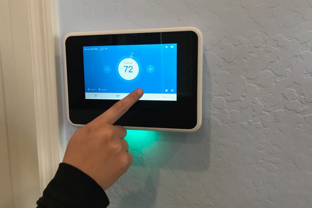 Digital thermostat at Christopher Todd Communities At Stadium in Glendale, Arizona