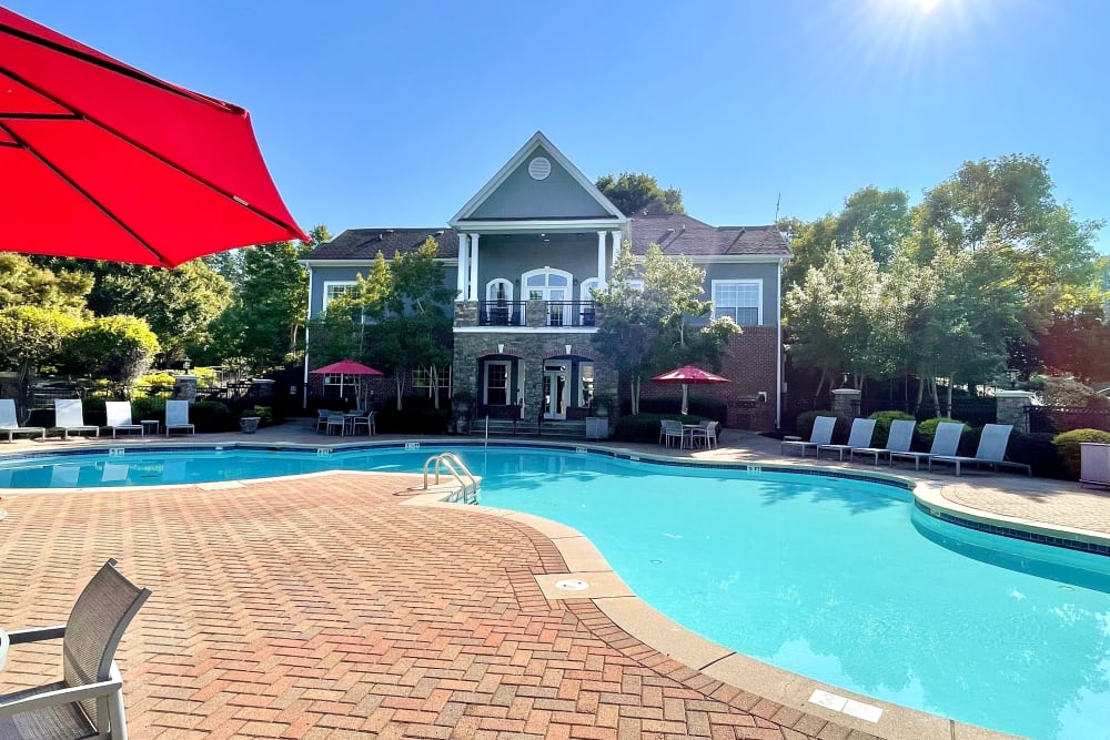 Enjoy apartments with a swimming pool at The Abbey at Eagles Landing in Stockbridge, GA