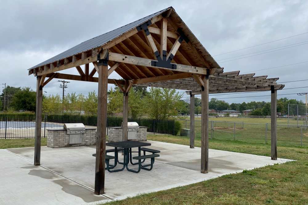 Grill area at The Hermitage in Speedway, Indiana