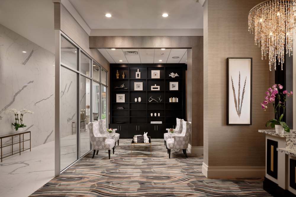 Lobby at The Barclay at ParkSquare in Aventura, Florida