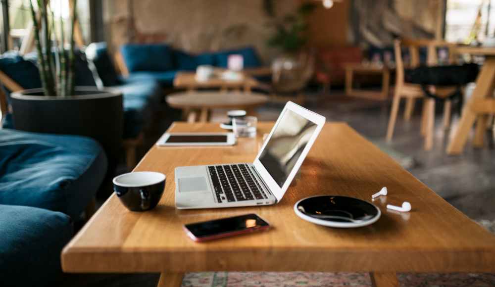 Laptop on the table at Anchorage in Mount Pleasant, South Carolina