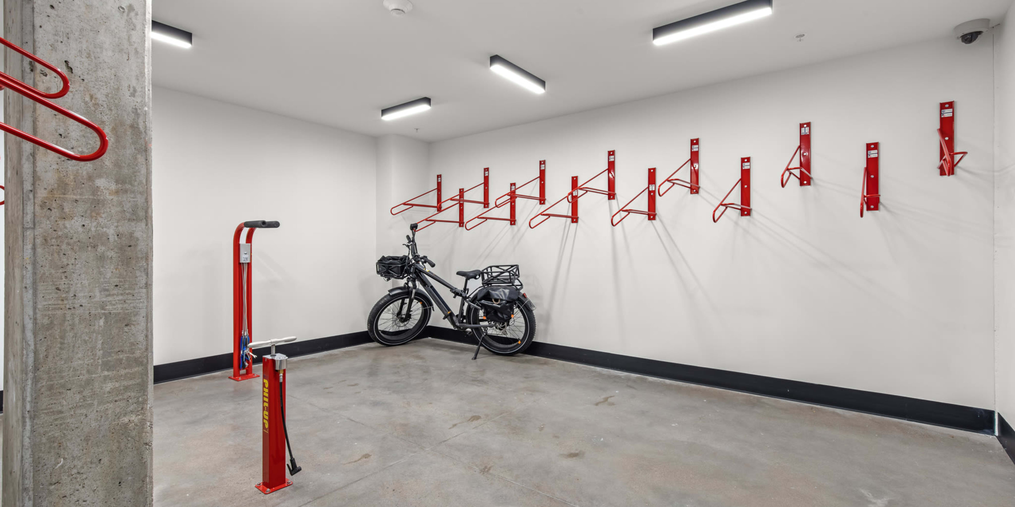 Bike storage room at Rutledge Flats | Apartments in Nashville, TN