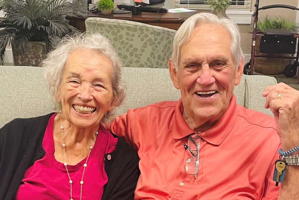 A resident couple at Merrill Gardens at Carolina Park in Mount Pleasant, South Carolina. 