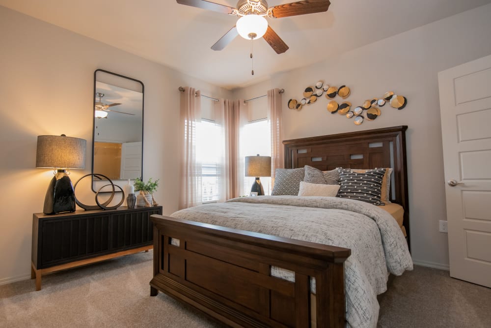Master bedroom at 97@ North Oak in Kansas City, Missouri