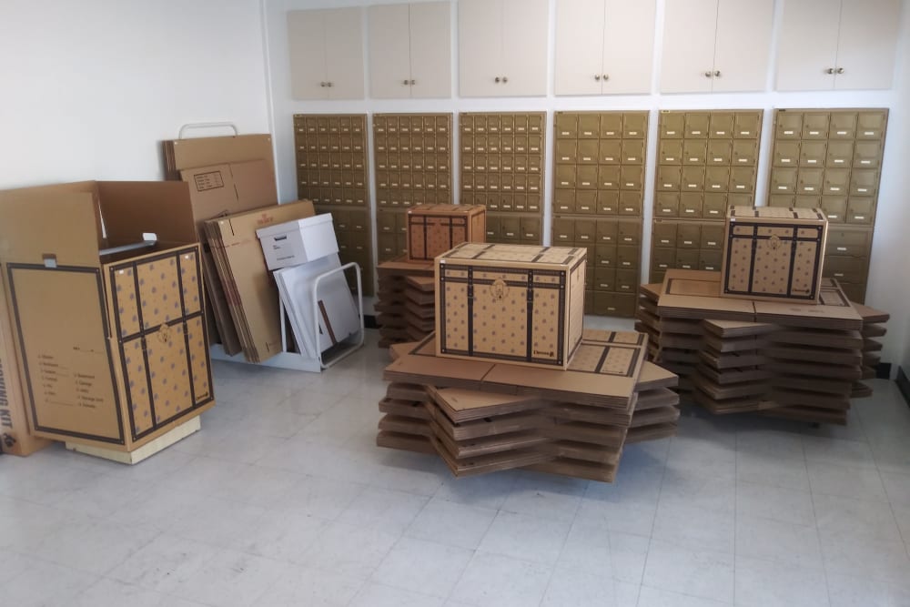 Boxes available at BuxBear Storage Santa Rosa in Santa Rosa, California