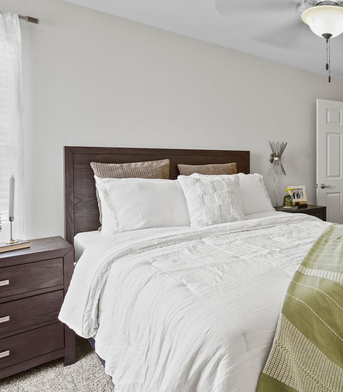 New light bedroom at Colonies at Hillside in Amarillo, Texas