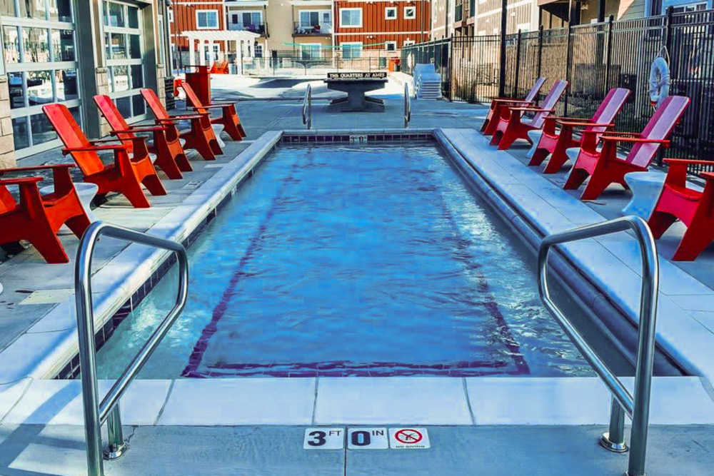 Hot tub at The Quarters at Ames in Ames, Iowa