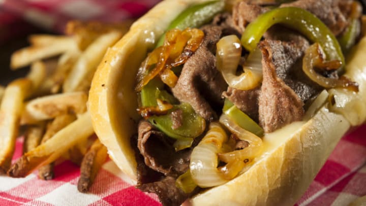 A delicious Philly Cheesteak served at Zella