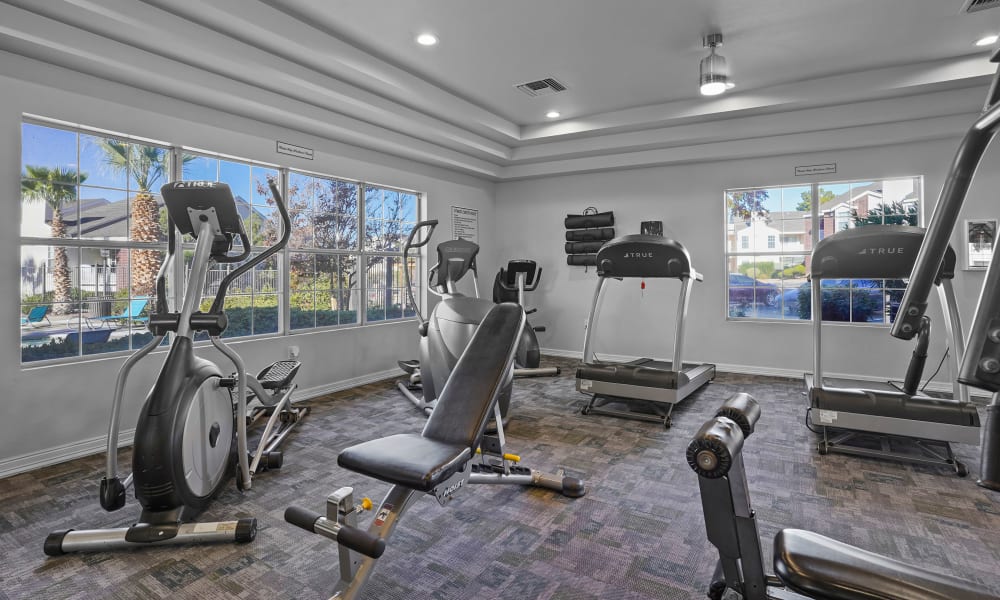 Clubhouse lounge area at The Crest Apartments in El Paso, Texas