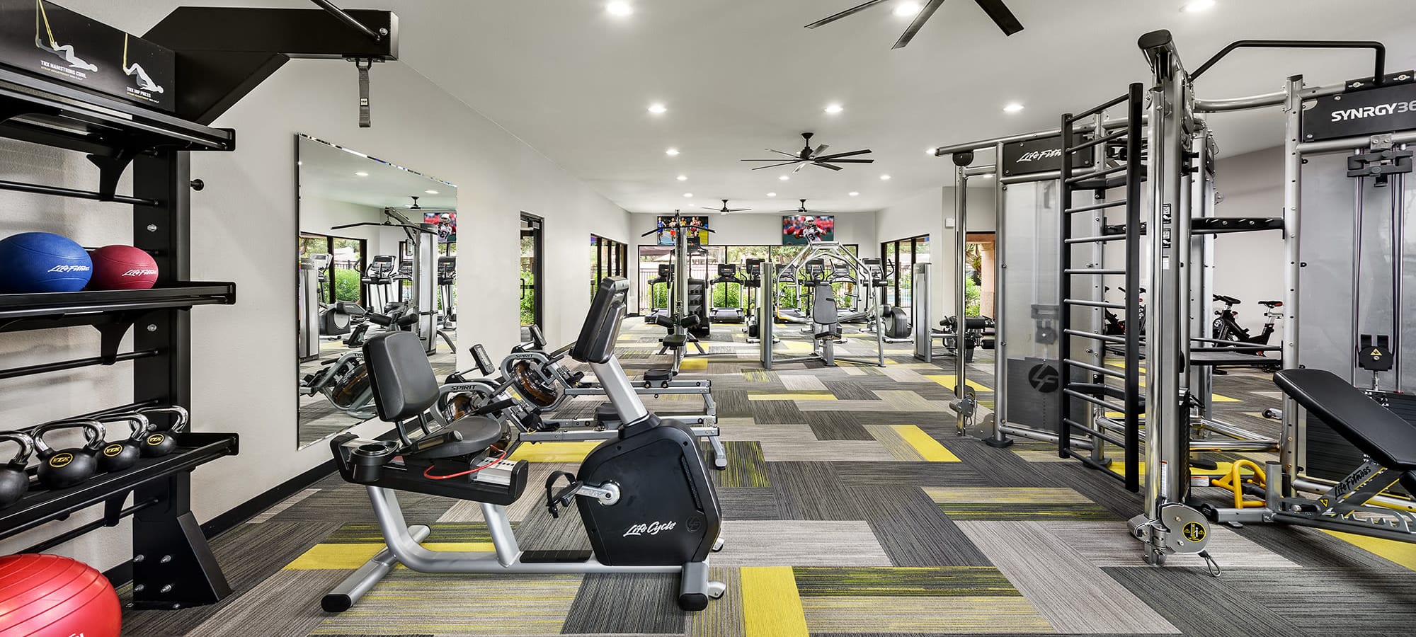 Upgraded Fitness Center at Waterside at Ocotillo in Chandler, Arizona