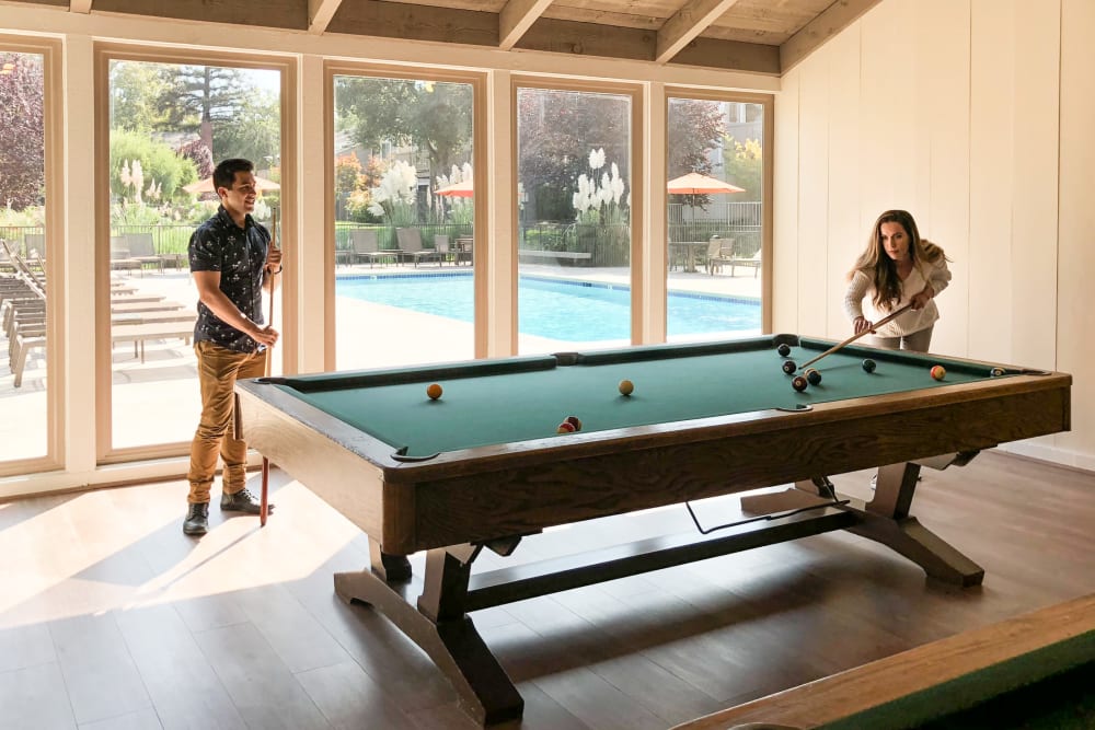 Billiards table at Glenbrook Apartments in Cupertino, California