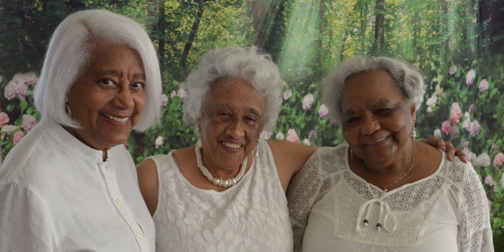 Three residents at Wilshire Estates Gracious Retirement Living in Silver Spring, Maryland