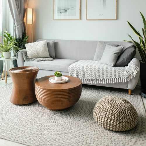 Living room at The Gramercy Residences in Las Vegas,