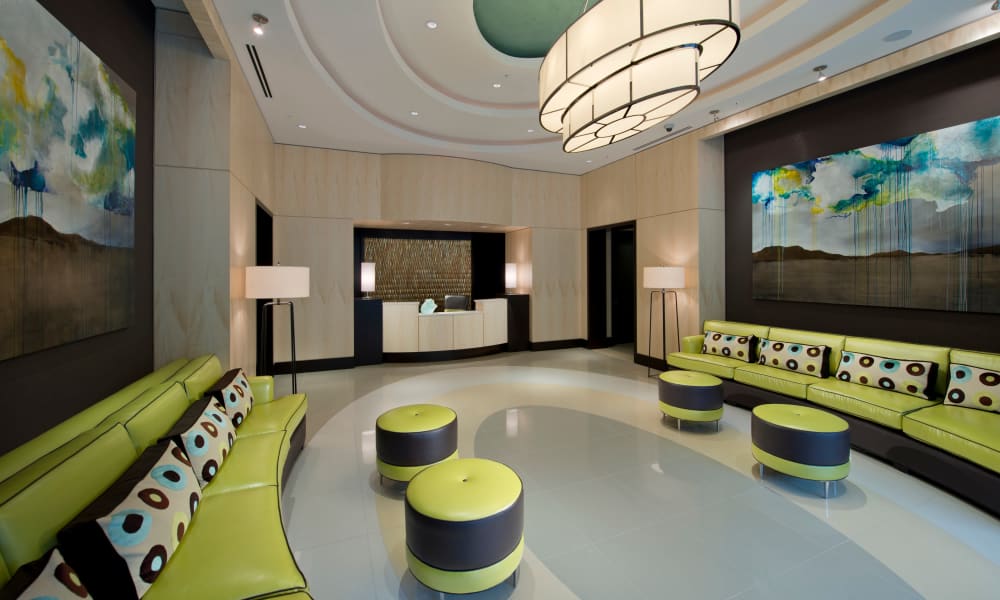 Modern-looking concierge service at Solaire 1150 Ripley in Silver Spring, Maryland