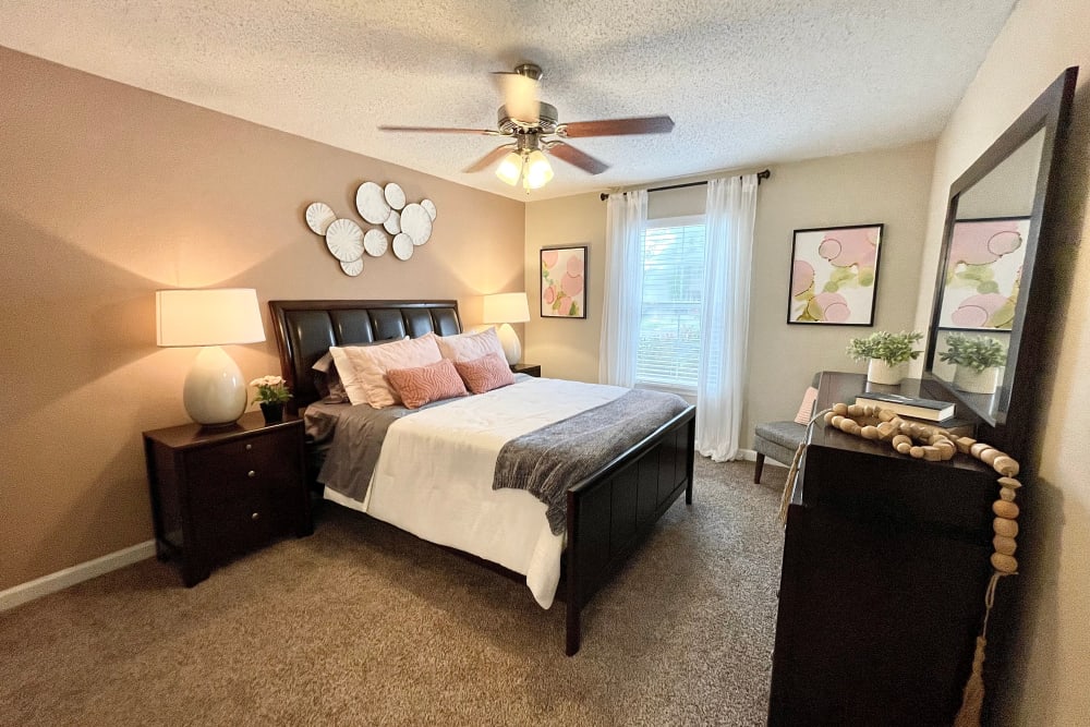 Spacious bedroom at The Abbey at Riverchase in Hoover, AL