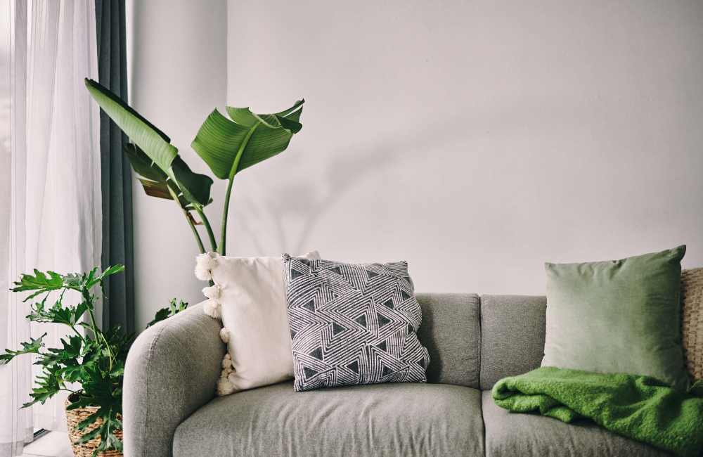Living room at Evergreen Square in McAllen, Texas