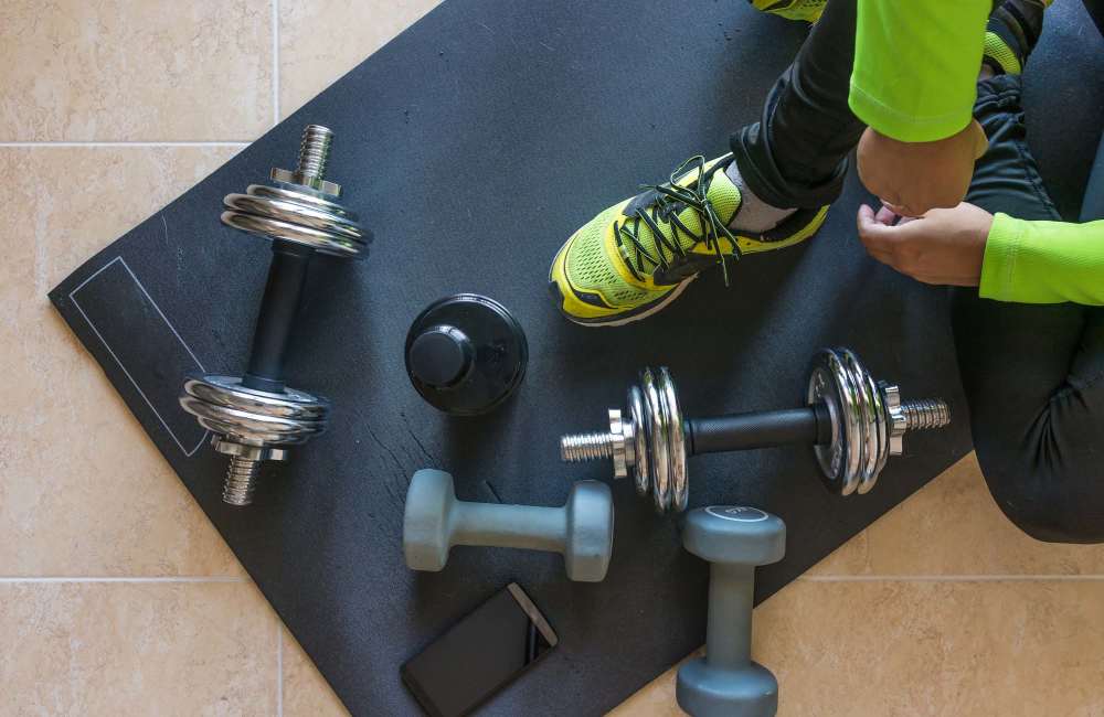 Fitness center at Hillside Apartments in Laredo, Texas