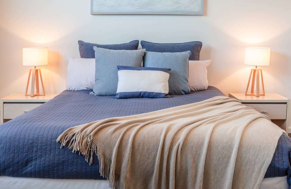 Modern bedroom at Highpoint Club in Orlando, Florida