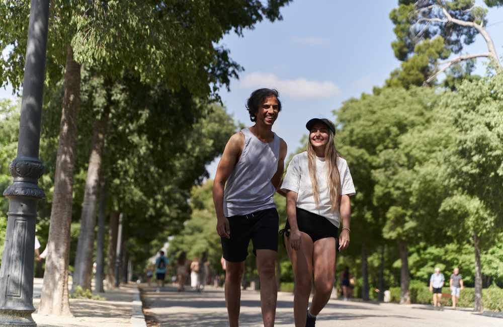 Couple exploring city near Cedar Flats in Charlotte, North Carolina