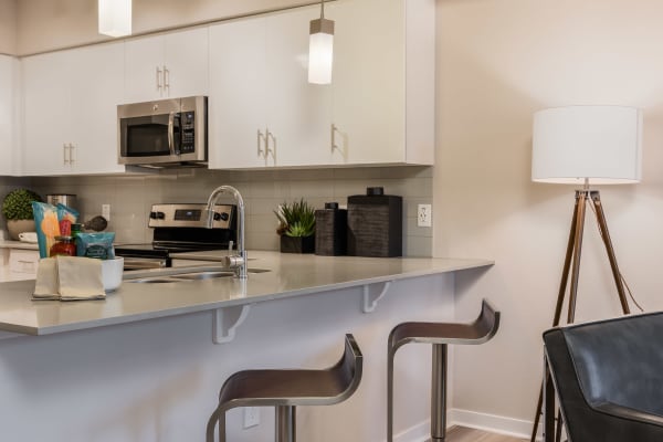 Kitchen with a spacious breakfast bar at Morrison Chandler in Chandler, Arizona