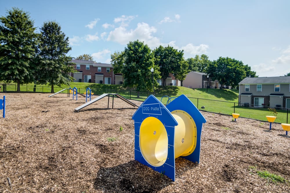 Dog park at The Townhomes at Diamond Ridge in Baltimore, Maryland