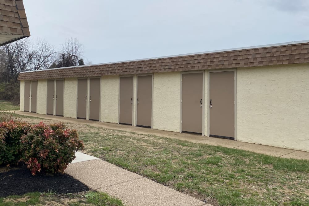 Garages at Westwood Gardens Apartment Homes in West Deptford, New Jersey