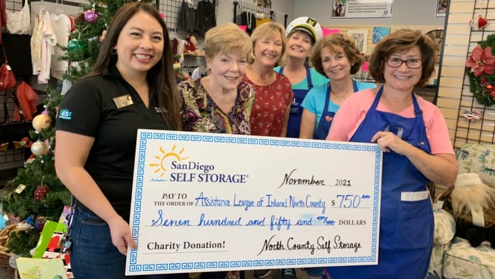 North County Self Storage donating to ALINC