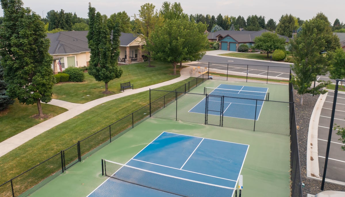 Pickleball courts at Touchmark at Meadow Lake Village in Meridian, Idaho