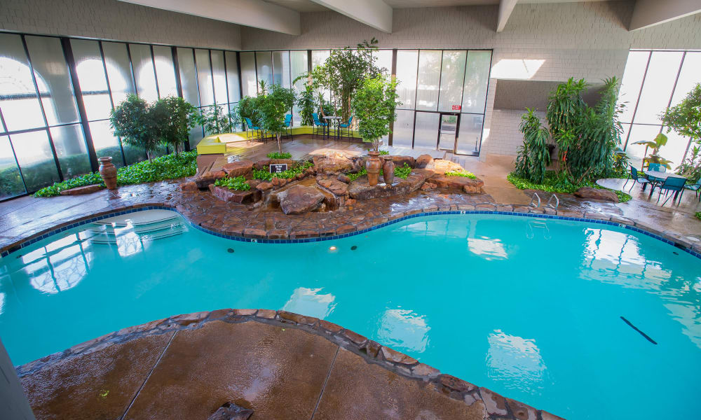 Swimming pool at Sunchase Apartments in Tulsa, Oklahoma