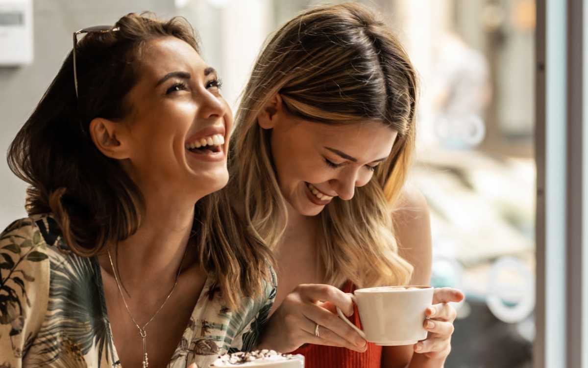 Residents enjoying their coffee at a place near Fox Chase Apartments in Fredericksburg, Virginia