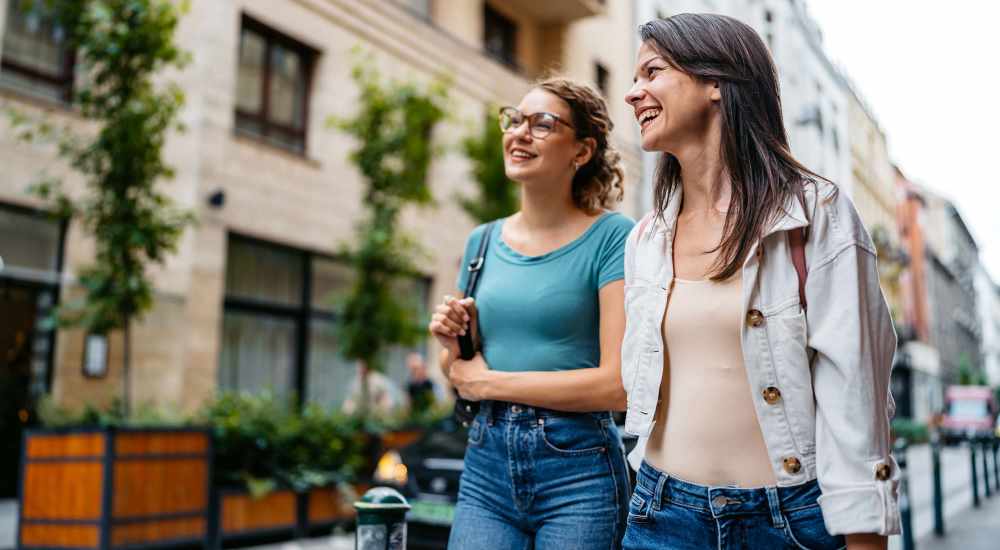 Residents exploring down the street at DOCK 59 in Portland, Oregon