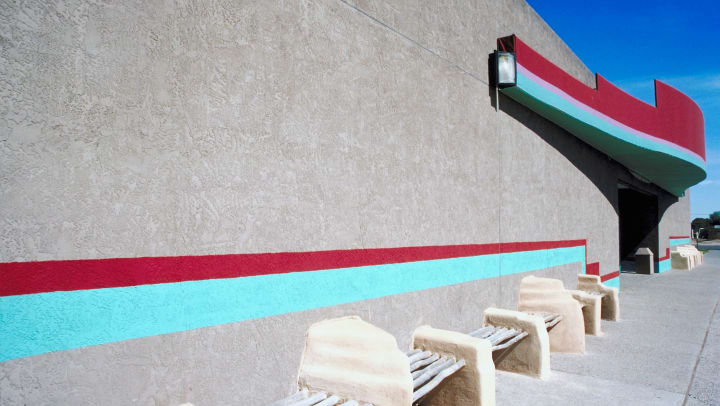 The outside of the Indian Pueblo Cultural Center in Albuquerque