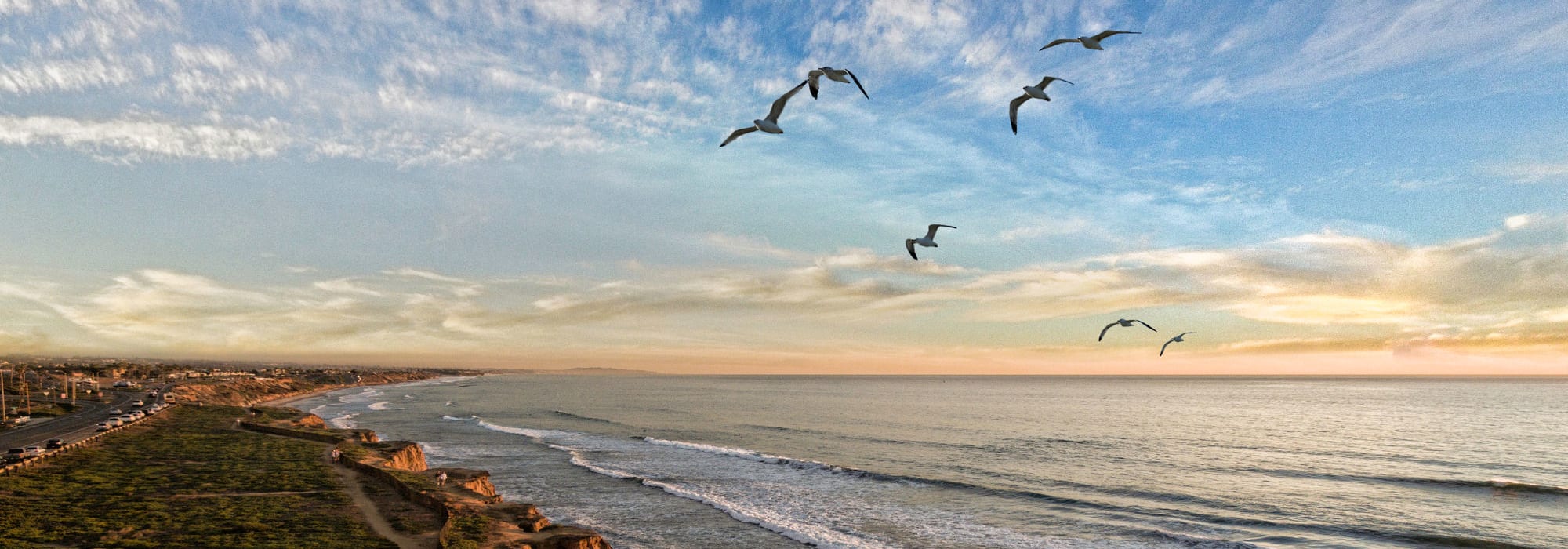 Sunset on the beach near Sorrento Valley Self Storage in San Diego, California