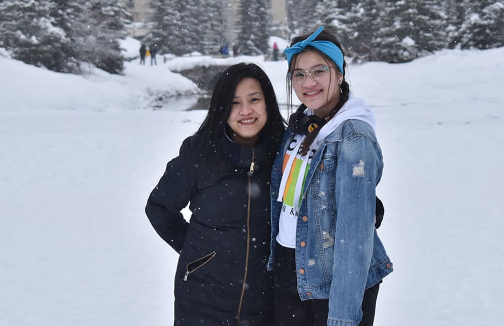 My daughter and I are very close, and we love spending time together. This picture was taken on a recent trip to Banff.