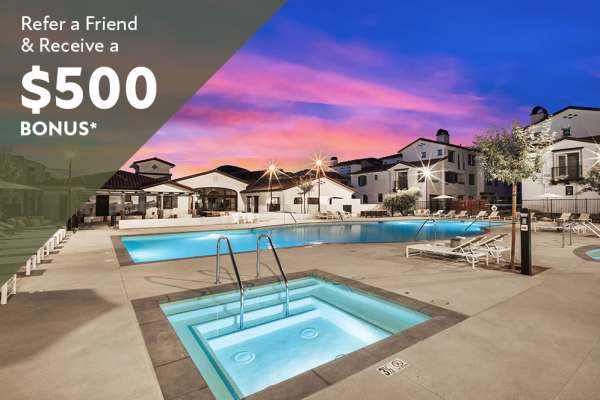 Refer a Friend to The Villas at Anacapa Canyon and Receive $500!*