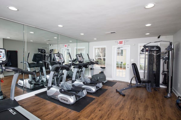 Beautiful fitness center at The Greens at Cascade in Atlanta, Georgia