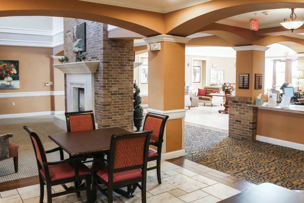 A decorated room with television at Isle at Raider Ranch in Lubbock, Texas