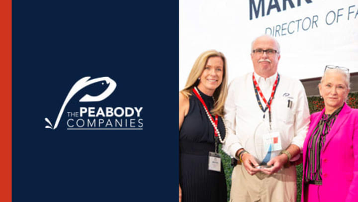 Peabody presenting award