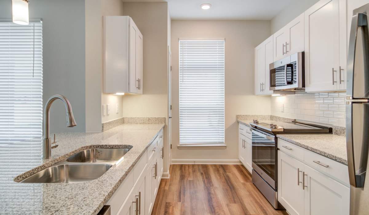 Kitchen area at Lofts at Hamilton in Dalton, Georgia 