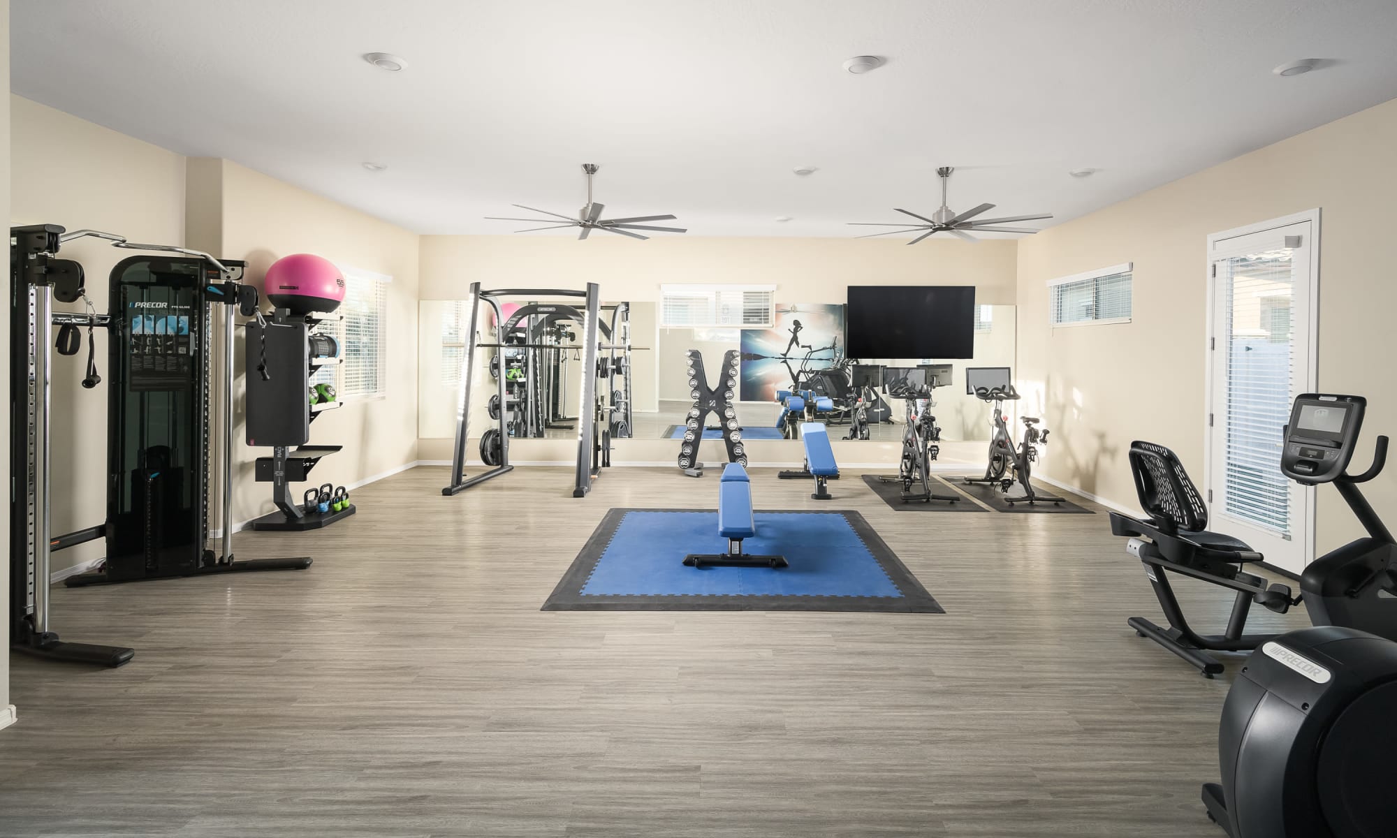 Fitness center at TerraLane at Canyon Trails South in Goodyear, Arizona
