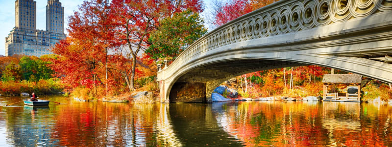 Cool bridge going across the water in the UWS near Eastgold NYC in New York, New York