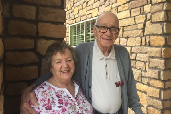 Patricia and Av at Alexis Estates Gracious Retirement Living in Allen, Texas