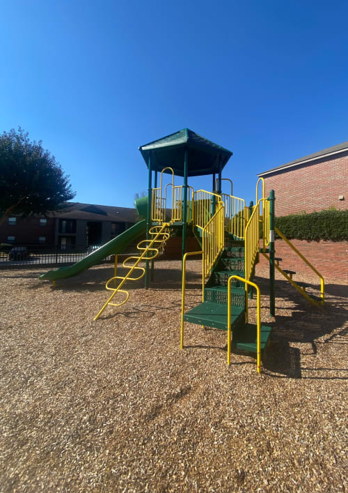Children's playground at Greenleaf Apartments in Phenix City, Alabama