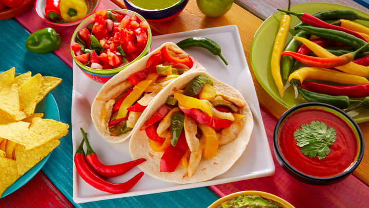Chicken fajitas